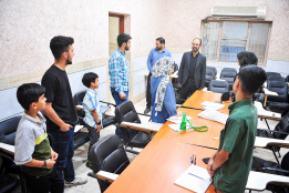 بازدید دکتر حسن محمدی مجد از کلاس های طرح تابستانه سازمان جهاد دانشگاهی خوزستان