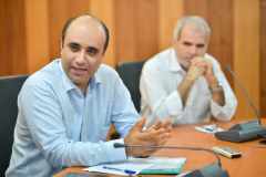 جلسه هم اندیشی اعضای هیات علمی موسسه آموزش عالی جهاد دانشگاهی خوزستان  با سرپرست سازمان جهاد دانشگاهی خوزستان