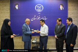 مراسم تودیع و معارفه معاون فرهنگی سازمان جهاددانشگاهی خوزستان