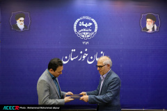 مراسم تکریم و معارفه معاونین پشتیبانی و آموزشی سازمان جهاددانشگاهی خوزستان