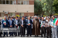 اجتماع کادر درمان و جهاددانشگاهی در محکومیت حمله رژیم آمریکایی صهیونی به مراکز درمانی - اهواز