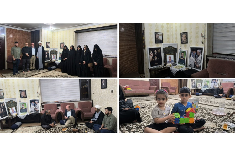 دیدار جمعی از دانشجویان موسسه آموزش عالی با خانواده شهید مصطفی دیلمی از شهدای جنگ رمضان