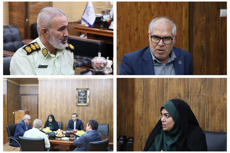 نشست مشترک رئیس سازمان جهاددانشگاهی خوزستان و رئیس اداره مشارکت عمومی معاونت فرهنگی واجتماعی فرماندهی انتظامی استان